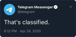 🕵️‍♂️ d12c5769 That's classified. Telegram, Annonces, Messagerie, Secret, Information telegram sticker