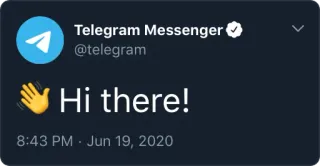 👋 e7214ee0 Hi there! Telegram, Salut, Bonjour, Coucou, Salutations telegram sticker