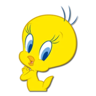 🙆 7a65db75 Tweety Bird Tweety, vogel, cartoon, Looney Tunes telegram sticker