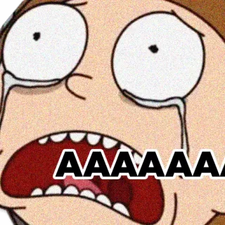😩 2ebe6204 AAAAAAA 叫び, 泣く, 感情的, ミーム whatsapp sticker