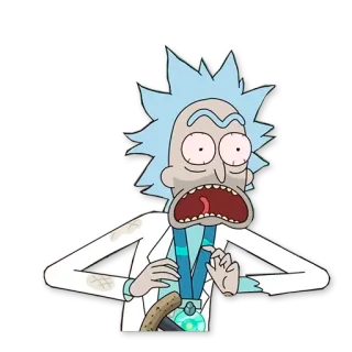 😨 45525d4b Rick Sanchez Rick and Morty リック, リック・サンチェス, アニメ, 科学, 科学者, アダルトスイム, リック・アンド・モーティ whatsapp sticker