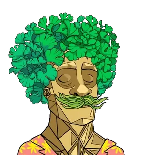 😴 d4f33d72 Искусство, Иллюстрация, Портрет, Цифровое искусство, Абстракция, Дизайн персонажей telegram sticker