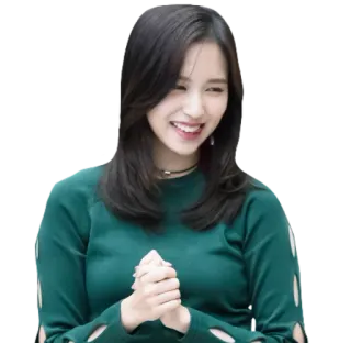 😅 16497600 mujer, persona, sonrisa, feliz, Mina whatsapp sticker