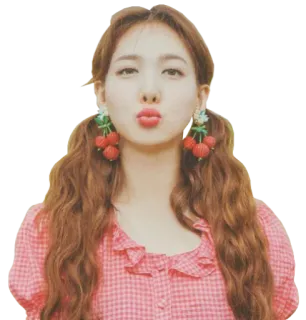 😘 57bc8abd mujer, retrato, selfie, chica, cara, femenino, persona whatsapp sticker