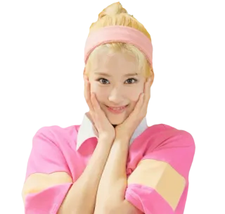 🤗 6b0bc73b mujer, retrato, sonriendo, diadema, camisa rosa whatsapp sticker