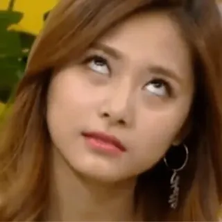 🙄 2ac11354 revirar os olhos, expressão, mulher, sarcástico, desinteresse, Tzuyu telegram sticker