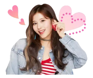 ❤️ 9e139014 Sana kpop, twice, sana minatozaki, coração, idol, fofo, adesivo telegram sticker