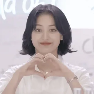 ❤️ 1618cc19 vrouw, hart, liefde, schattig, koreaans whatsapp sticker