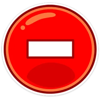 ⭐ 941aafda Dilarang, Larangan, Pembatasan, Tidak, Berhenti, Negatif telegram sticker