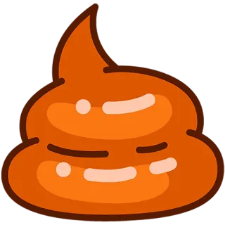 💩 78c11396 какашка, эмодзи, коричневый, куча, мультяшный, стикер whatsapp sticker