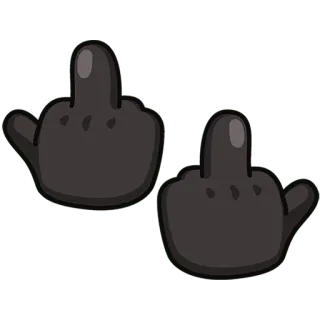 🖕 d99d991f средний палец, оскорбительный, жест, грубый, оскорбление, фак, презрение whatsapp sticker