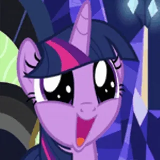 ❤️ 3a9aa856 Twilight Sparkle My Little Pony Pony, Cartoon, Tier, Fantasy, Einhorn whatsapp sticker