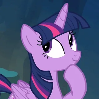 🤔 1a41e791 Twilight Sparkle My Little Pony My Little Pony, cartoon, Twilight Sparkle, pony, unicorn, cute telegram sticker
