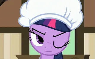 😏 ba64fac6 Twilight Sparkle My Little Pony cartoon, My Little Pony, Twilight Sparkle, chef hat, cute telegram sticker