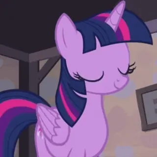 😋 e3ad80d6 Twilight Sparkle My Little Pony My Little Pony, Twilight Sparkle, Cartoon, Animation, Friendship, Magic telegram sticker