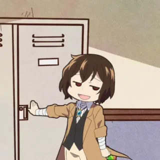 🧳 74644751 Dazai Osamu Bungou Stray Dogs Anime, Bungou Stray Dogs, Dazai Osamu, Chibi, Manga telegram sticker