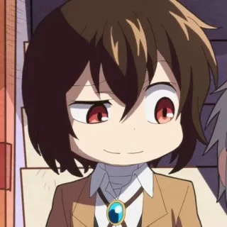 🧳 bc228a00 Dazai Osamu Bungou Stray Dogs Anime, Manga, Chibi, Dazai, Bungou Stray Dogs, Dibujos animados telegram sticker