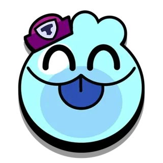 😝 242285b0 emoji, sticker, cute, face, character telegram sticker