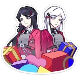 🫤 48e57db3 อนิเมะ, ตัวละคร, ของขวัญ, ผู้หญิง, สติกเกอร์ telegram sticker