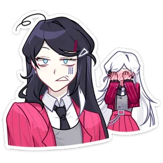 😒 561b60b2 อนิเมะ, ผู้หญิง, การ์ตูน, สติกเกอร์ telegram sticker