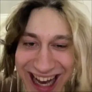 😂 75cad916 persona, cara, sonrisa, retrato, adulto joven telegram sticker