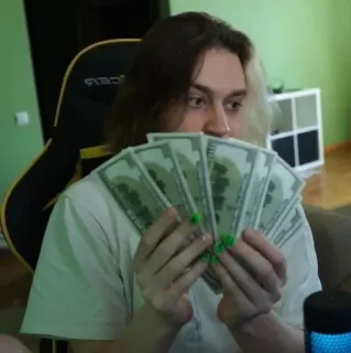 🤑 7f2330af dinero, efectivo, dólares, riqueza, finanzas, éxito telegram sticker