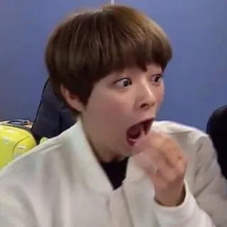 😳 54934010 schockiert, überrascht, reaktion, offener Mund, lustiges Gesicht telegram sticker