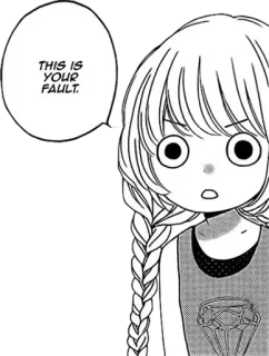 😠 7fbf78ac THIS IS YOUR FAULT. Манга, Мультфильм, Облачко речи, Ошибка, Вина whatsapp sticker