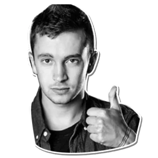 👍 32389d4c duim omhoog, man, persoon, positief telegram sticker