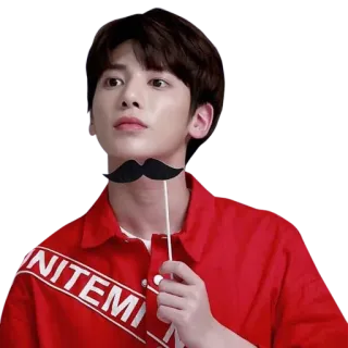 🧔 809489ce NITEM man, mustache, male, portrait whatsapp sticker