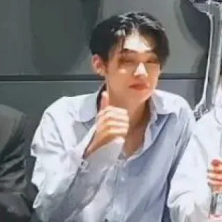 📖 ae87deed mężczyzna, kciuk w górę, koreański, pozytywny, casualowy, portret telegram sticker