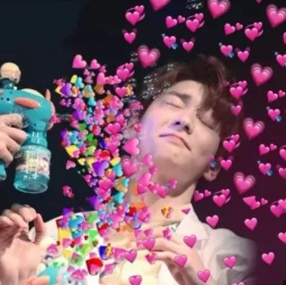 ❤️ 9904e802 amor, corações, fofo, fã, kpop, feliz whatsapp sticker