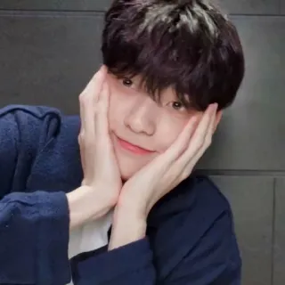 ☁️ 99780adb pessoa, sorrindo, retrato, homem, fofo, asiático whatsapp sticker