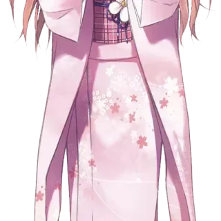 😝 6ac5414a Anime, Kimono, Rosa, Kirschblüten, Charakter telegram sticker