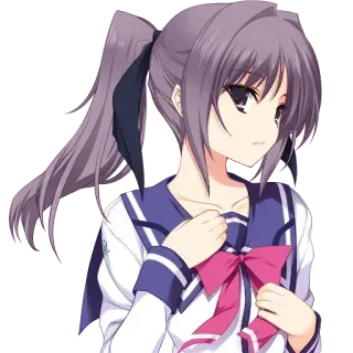 😡 b0e252db Anime, Mädchen, Schuluniform, Cartoon, Figur, Süß telegram sticker