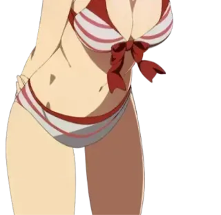 🥴 b4baa5e9 Bikini, Badeanzug, Anime, Cartoon, Frau, Weiblich telegram sticker