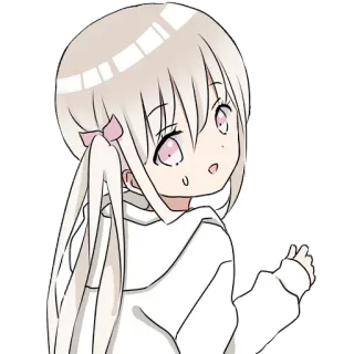 😒 1c31d8fd anime, girl, sticker, cute, cartoon, kawaii telegram sticker