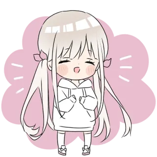 ☺️ a933be8d anime, chibi, cute, girl, kawaii, manga telegram sticker