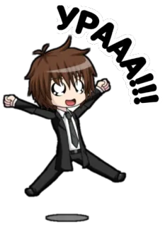 🤩 afdd0980 УРААА!!! Anime, Emozionato, Celebrazione, Russo, Felice telegram sticker