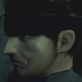 🤨 cadf6133 Solid Snake Metal Gear Solid Videojuego, Solid Snake, Metal Gear Solid, Personaje, Tiro a la cabeza telegram sticker