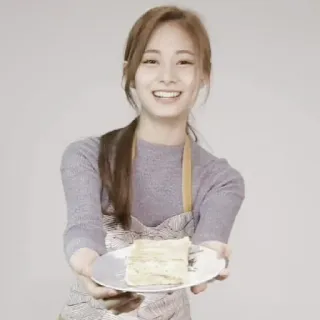 🖱 ab917682 kobieta, ciasto, uśmiech, fartuch, pieczenie, szczęśliwy telegram sticker