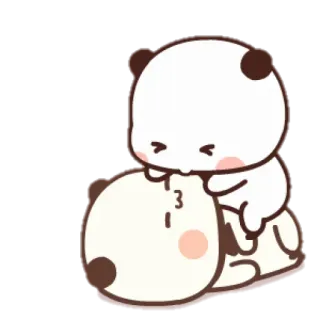 🐻 90a9745a 可愛い, かわいい, パンダ, クマ, マンガ, 愛, カップル telegram sticker