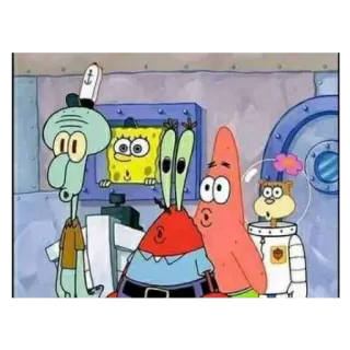 🏃 3dded5cf SpongeBob SquarePants Bob Esponja, Calamardo, Patricio, Arenita, Don Cangrejo, dibujos animados whatsapp sticker