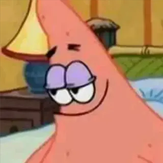 🏃 6c6c605e Patrick Star SpongeBob SquarePants Dibujos animados, Patricio, Bob Esponja, Meme, Sonrisa burlona, Personaje, Animación whatsapp sticker