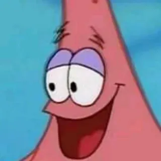 🏃 f6a6b679 Patrick Star SpongeBob SquarePants Patricio Estrella, dibujos animados, divertido, Bob Esponja, rosa, feliz whatsapp sticker