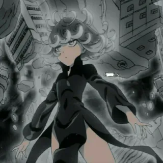 📎 19388b72 Tatsumaki One-Punch Man Tatsumaki, One-Punch Man, anime, character, psychic, hero telegram sticker