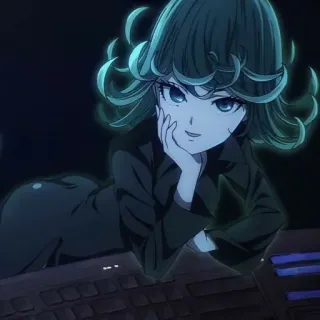 📎 5dcfc115 Tatsumaki One-Punch Man anime, one punch man, tatsumaki, esper, character telegram sticker