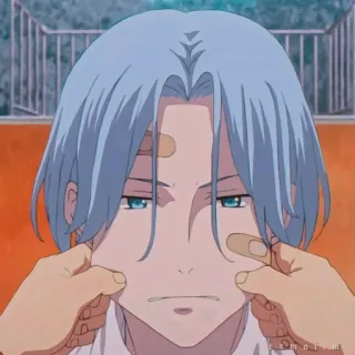 🔵 0511653c Langa Hasegawa SK8 the Infinity 动漫, 角色, Langa, SK8, 无限 telegram sticker