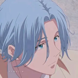 🔵 61bbaa47 Reki SK8 the Infinity 动漫, SK8 the Infinity, 历, 角色, 动画 telegram sticker