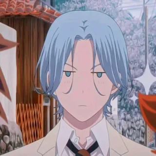 🔵 b27866c9 Langa Hasegawa SK8 the Infinity 动漫, 角色, SK8 the Infinity, 长谷川历, 蓝发, 漫画 telegram sticker